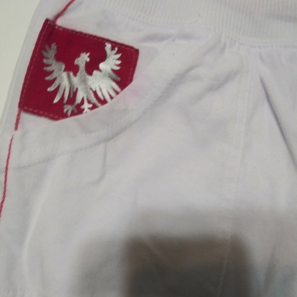 Sale White pink tie off capri "baseball style" - Picture 5 of 13